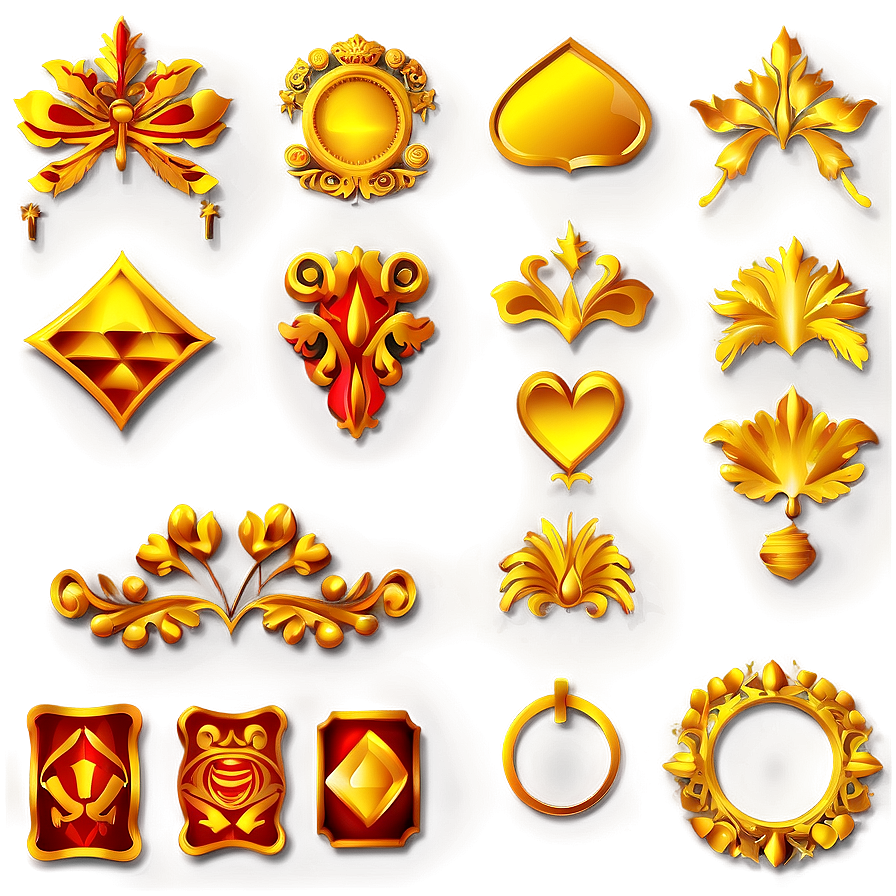 Gold Design Elements Png 06262024