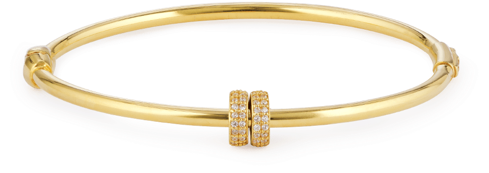 Gold Diamond Bangle Product Photography