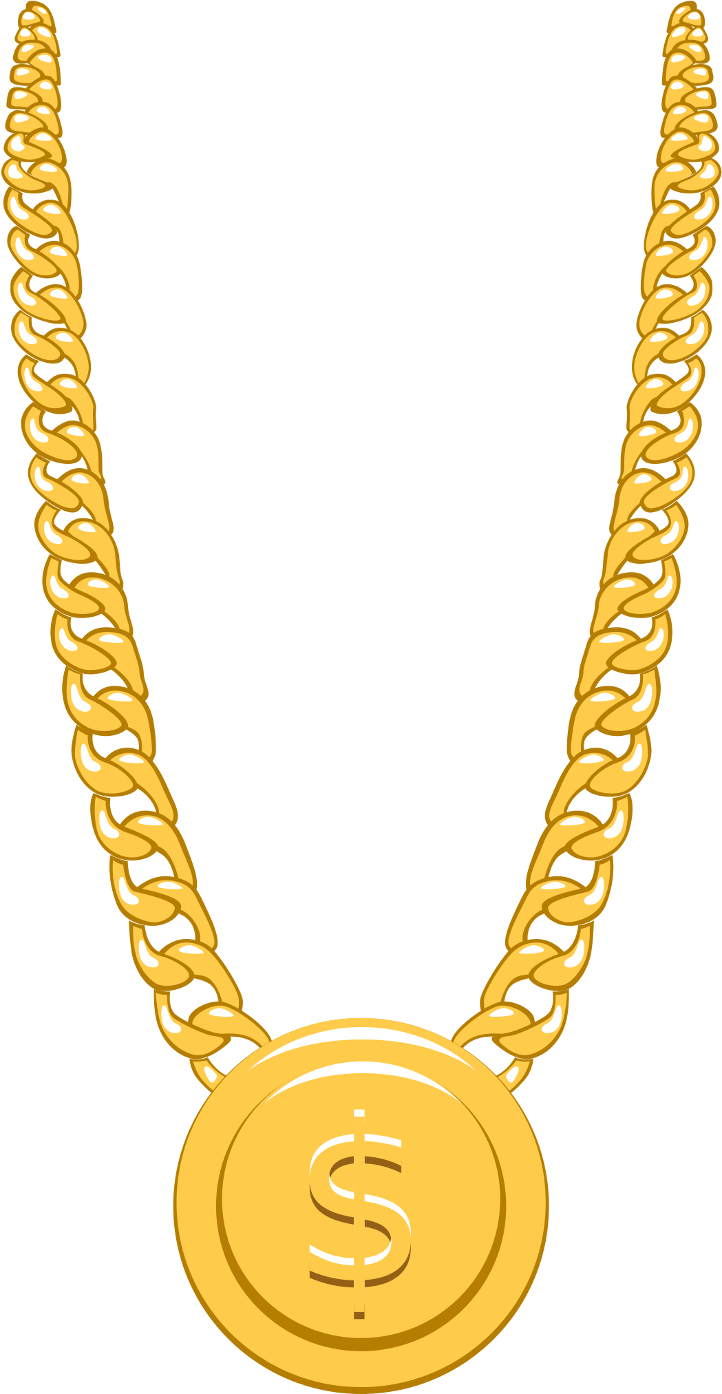 Gold Dollar Chain Graphic