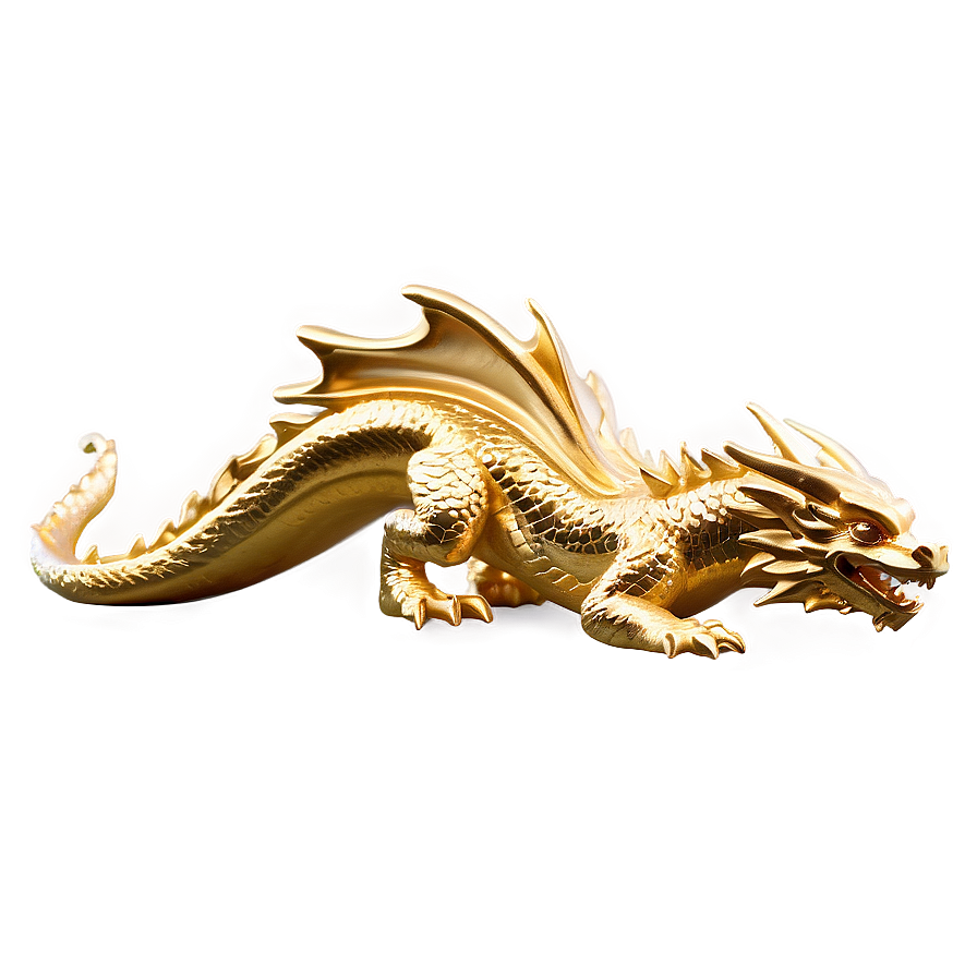 Gold Dragon Figurine Png Ard95