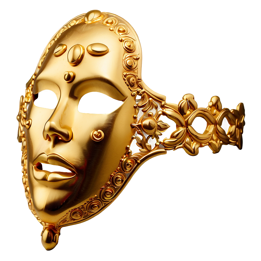 Gold Facial Mask Png Pcp