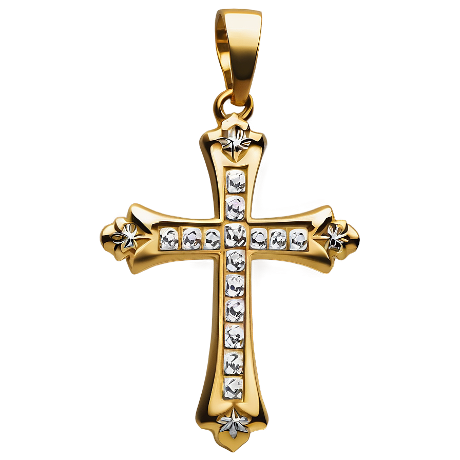 Gold Fancy Cross Png 74