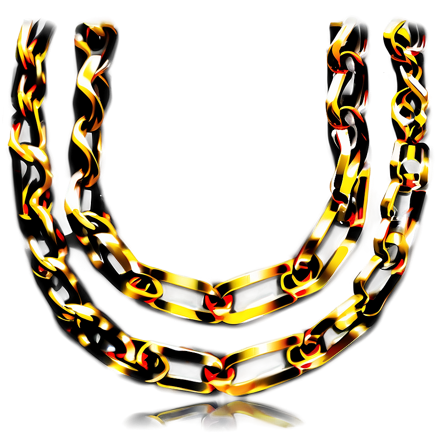 Gold Figaro Chain Png 05042024