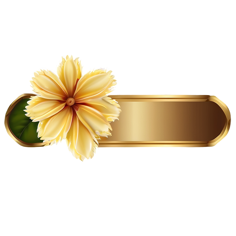 Gold Flower Frame Png Omt66