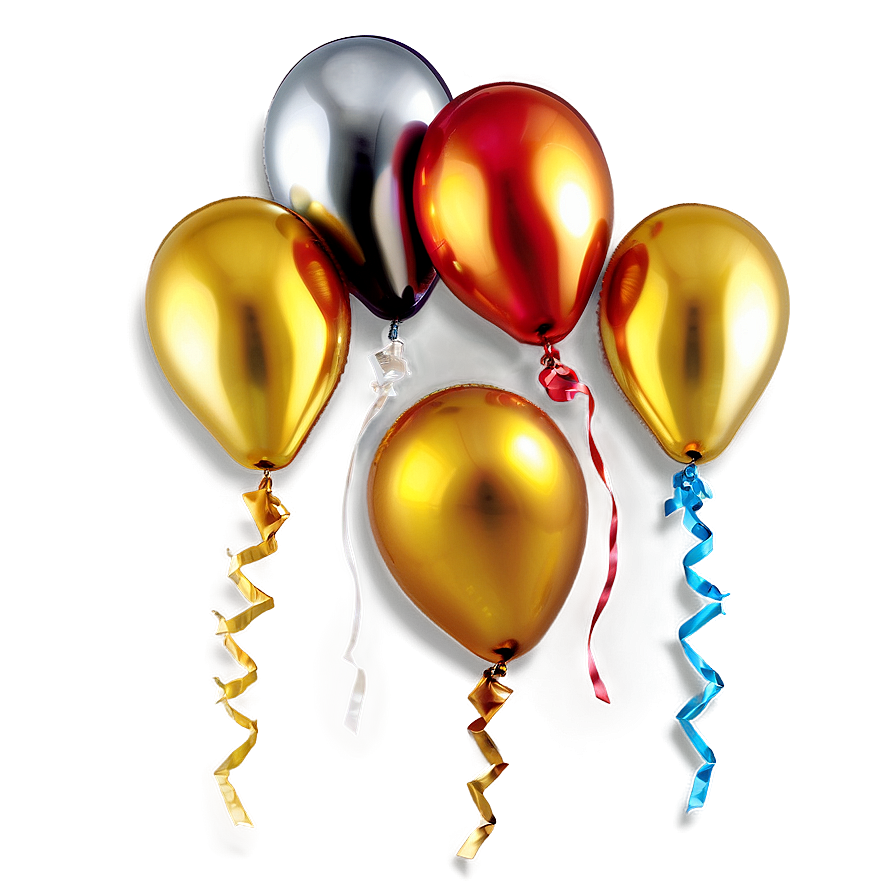 Gold Foil Balloons Png Eje89