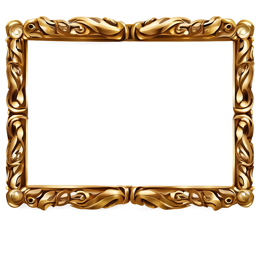 Gold Frame Clipart PNG   mqf PNG with transparent background