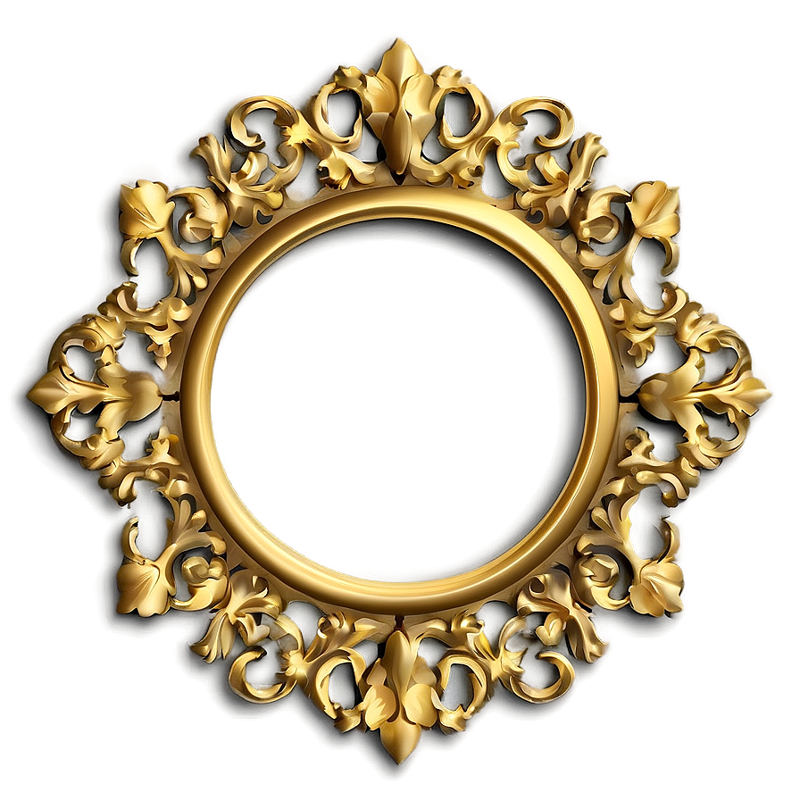 Gold Frame Design Png 1