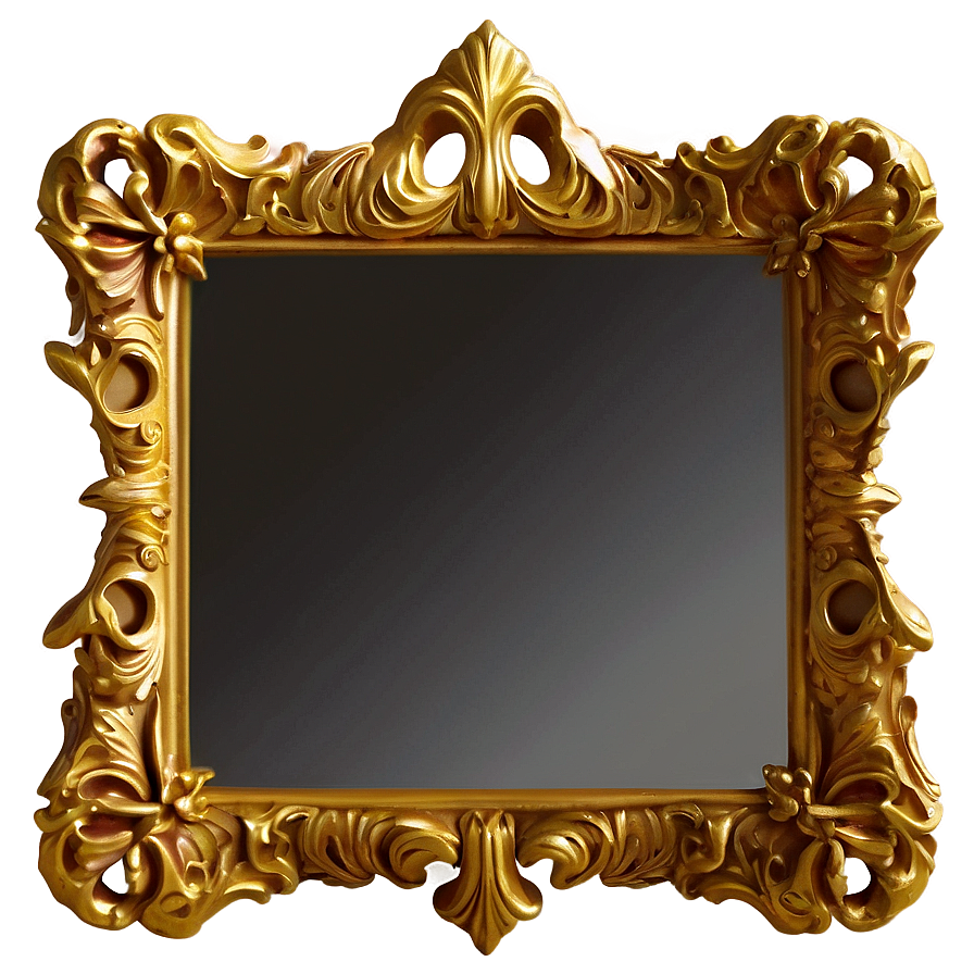 Gold Frame Mirror Png Vpc