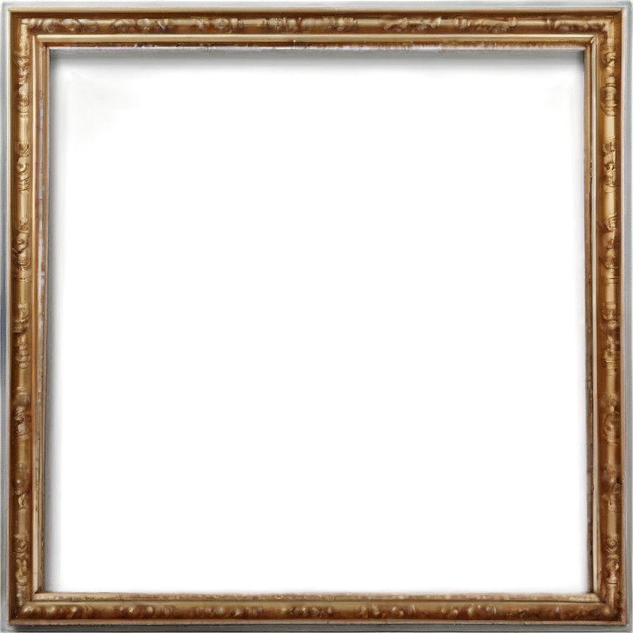 Gold Frame On Wall Png 36