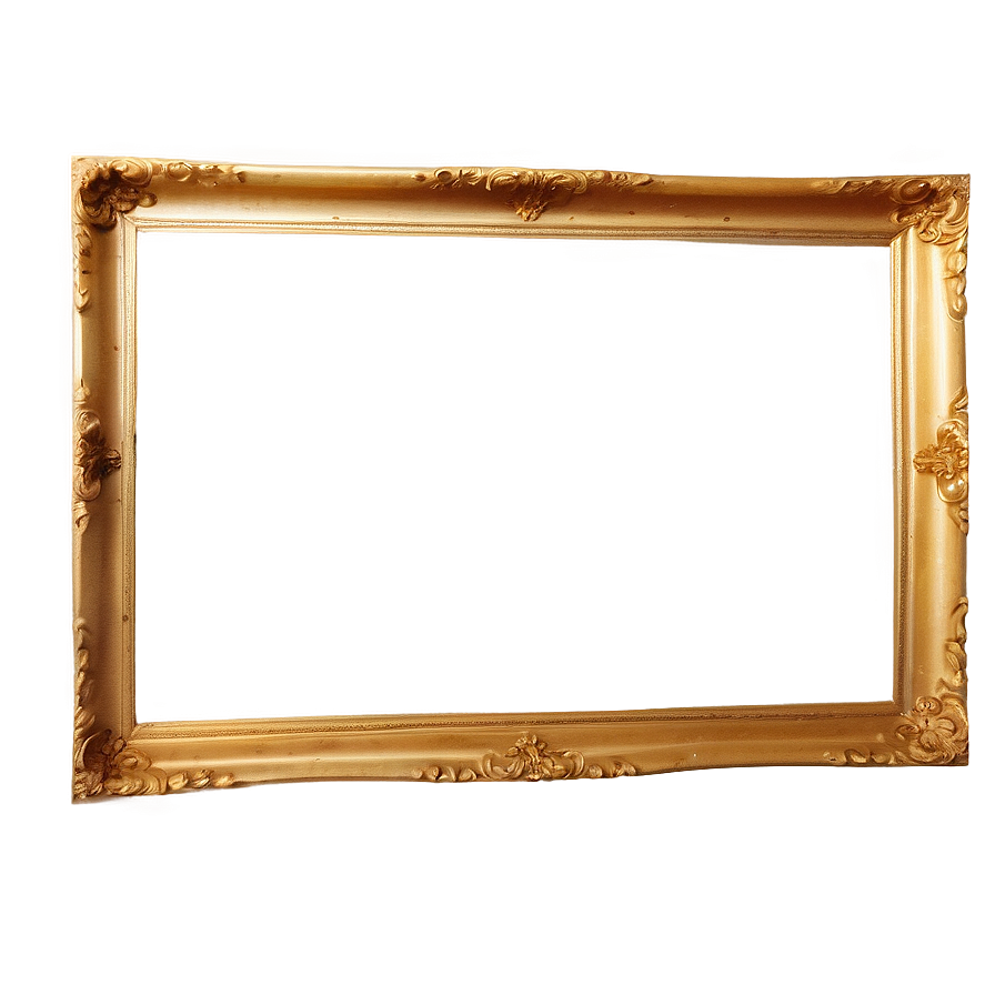 Gold Frame On Wall Png 40