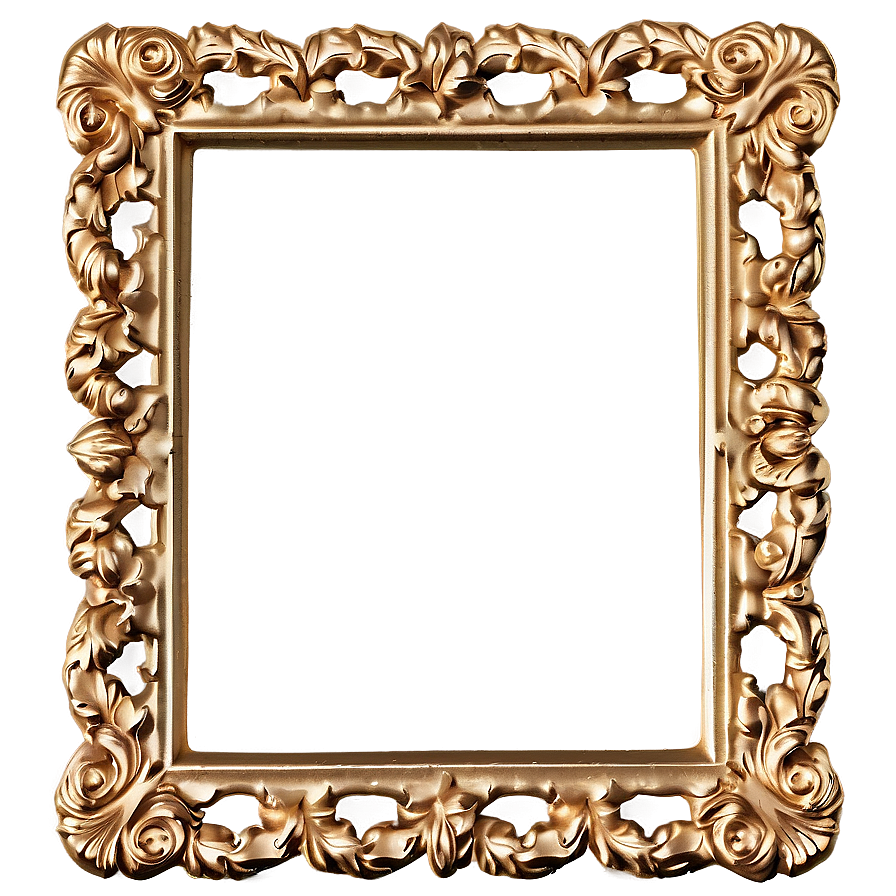 Gold Frame Photo Border Png Xoi