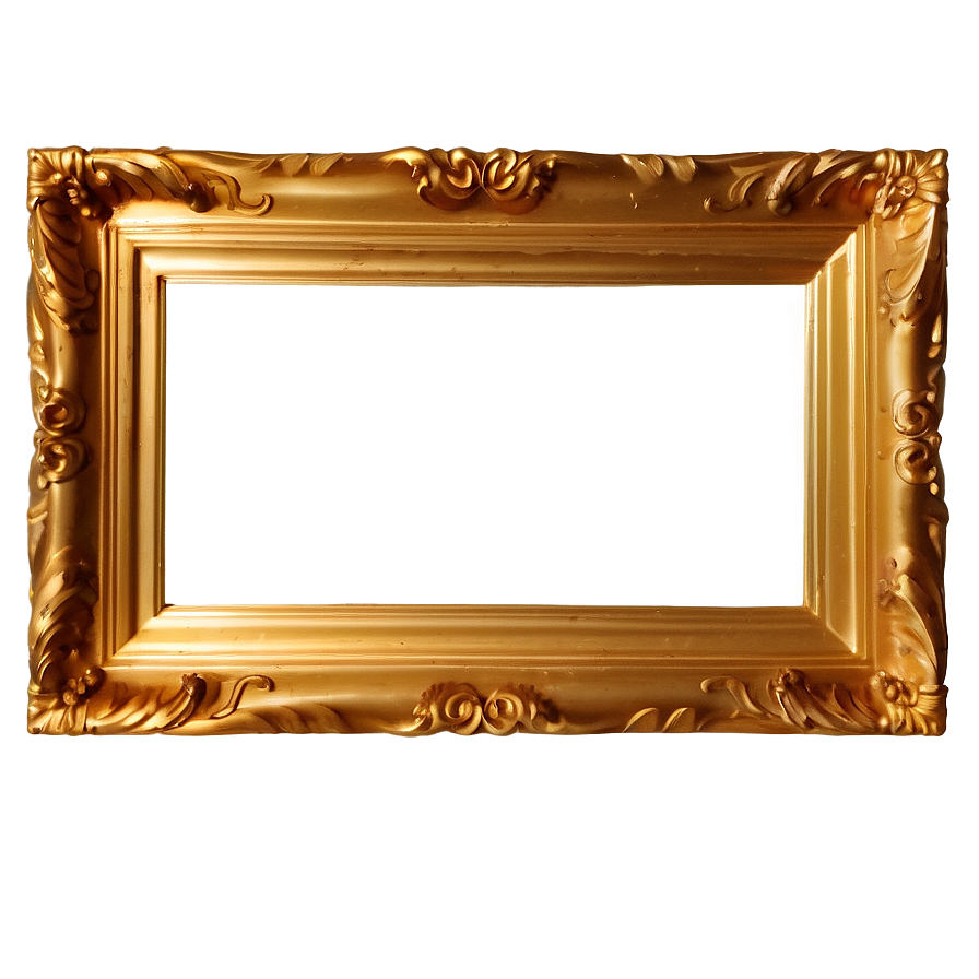 Gold Frame PNG   05042024 PNG with transparent background