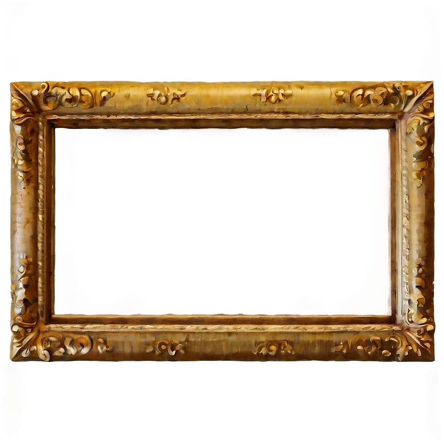 Gold Frame PNG 55 PNG image with a transparent background, free high-resolution download