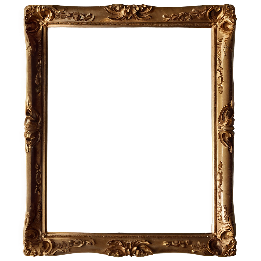 Gold Frame PNG   eba PNG with transparent background