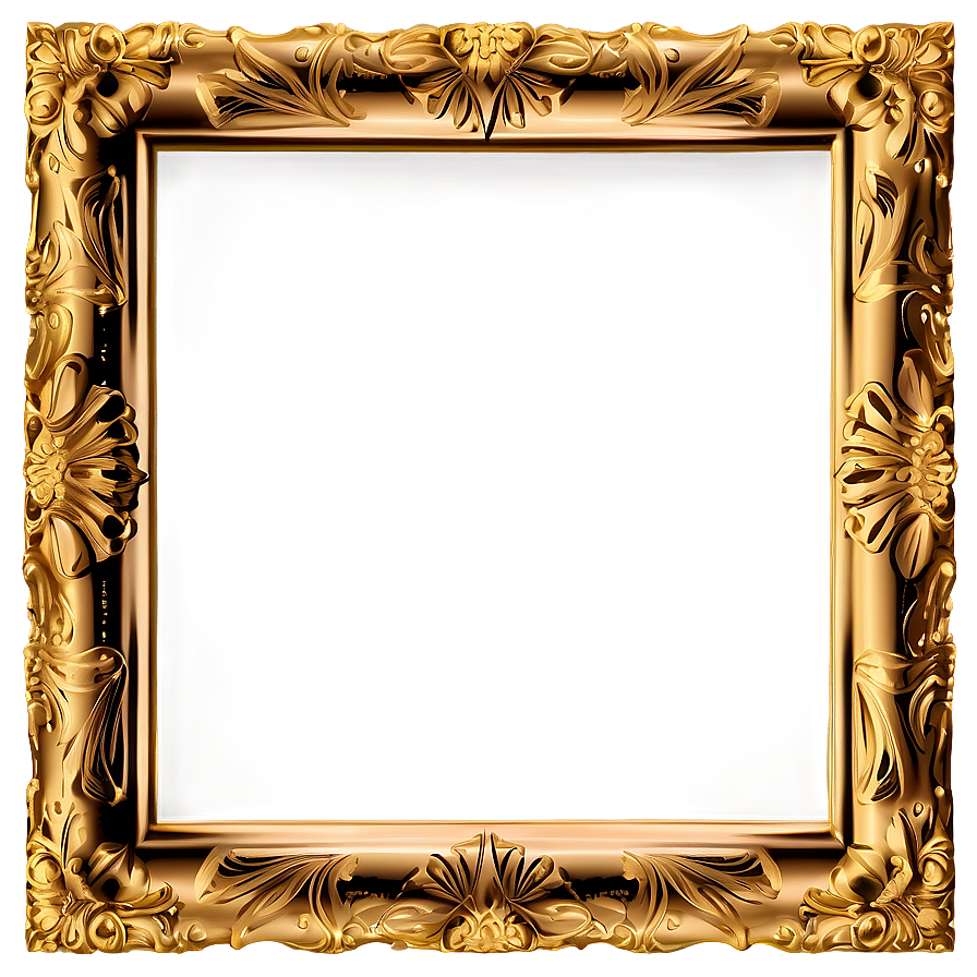 Gold Frame PNG   jcb PNG with transparent background
