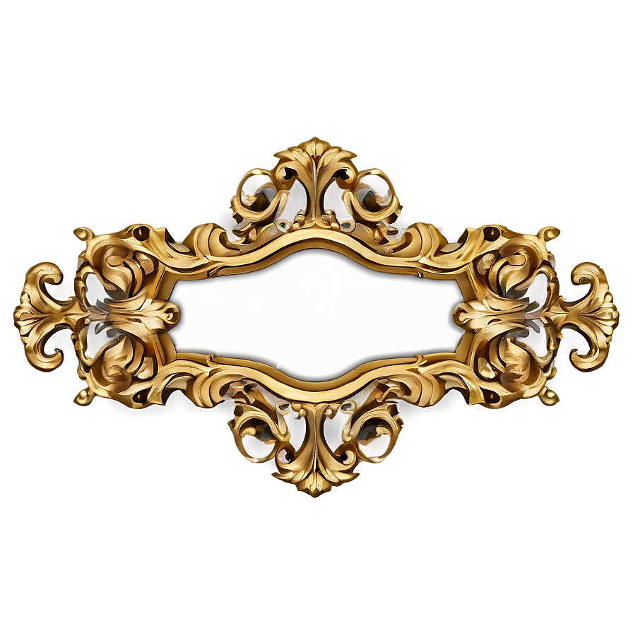 Gold Frame PNG   opc PNG with transparent background
