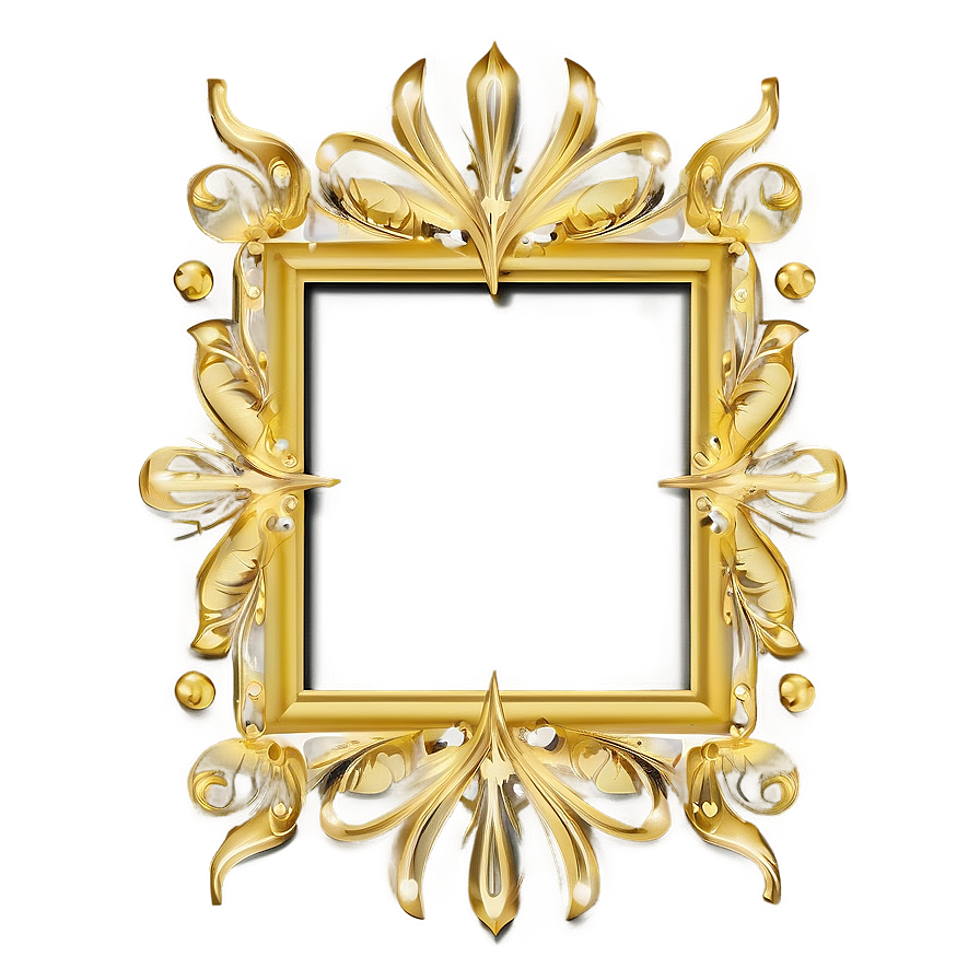 Gold Frame Vector Png Gmo