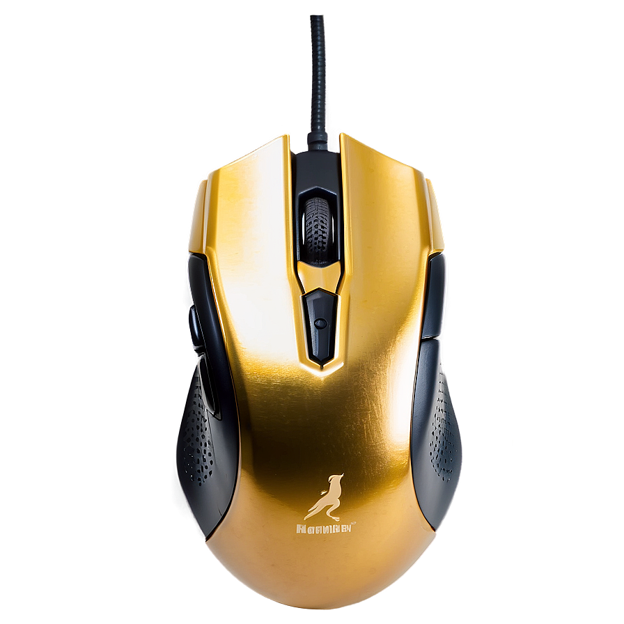 Gold Gaming Mouse PNG blm PNG with transparent background