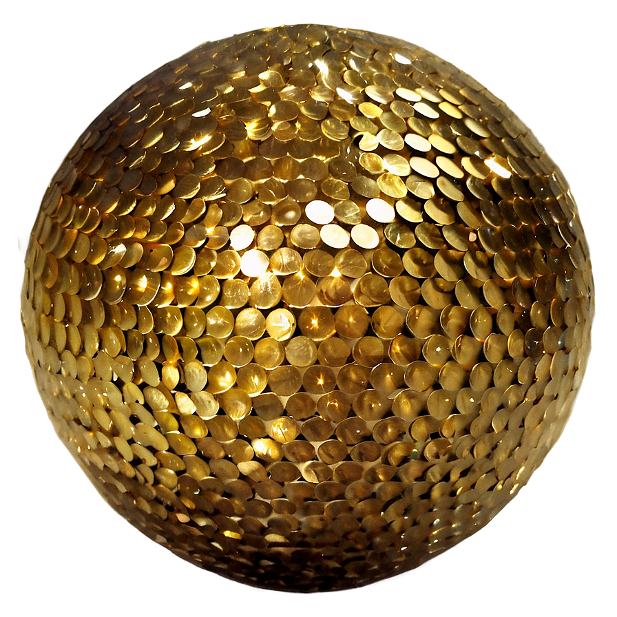 Gold Glitter Ball Png Jdm29