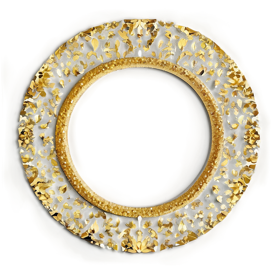 Gold Glitter Circle Png Tys97