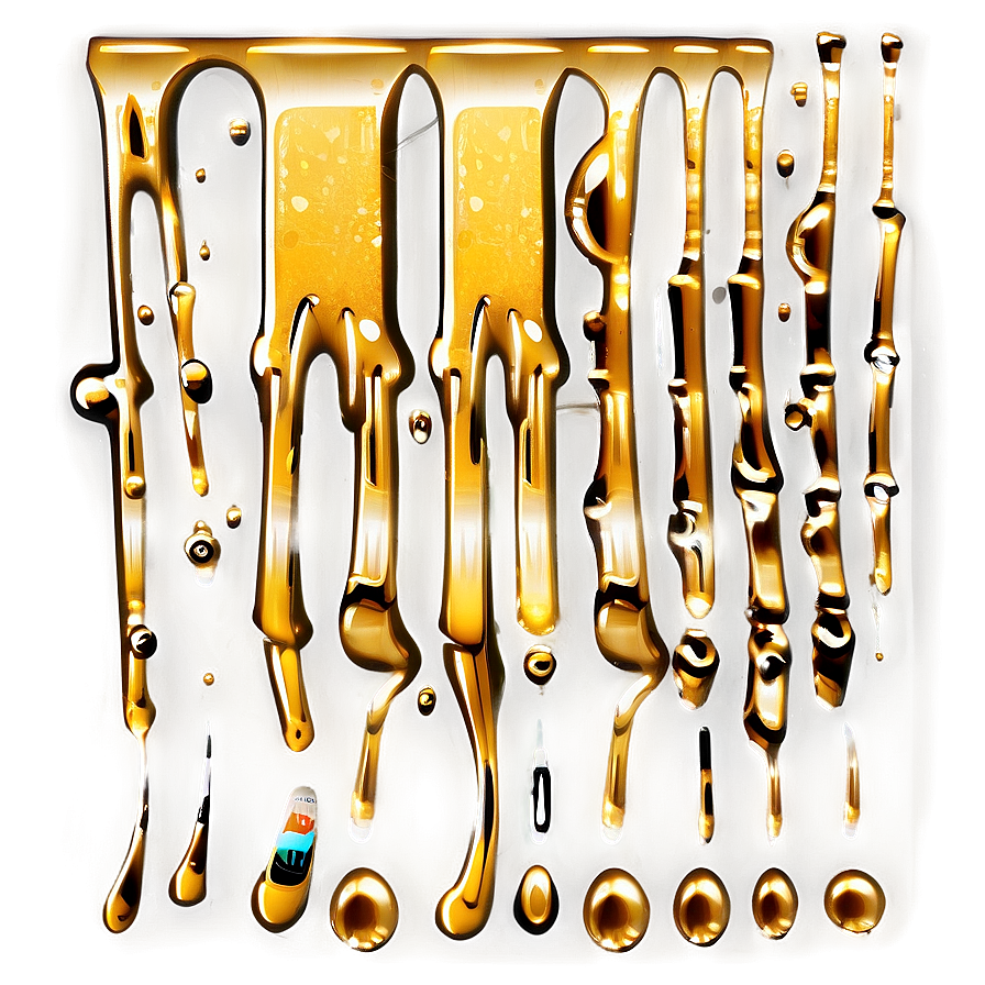 Gold Glitter Drip Background Png Wpu31