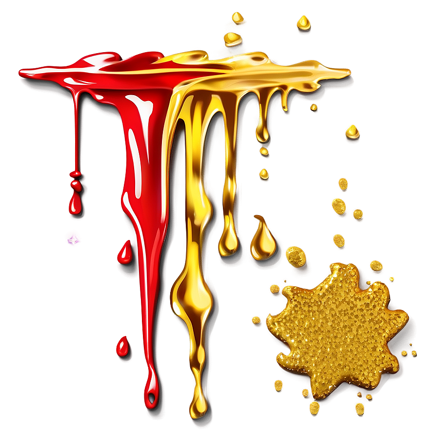 Gold Glitter Drip For Crafts Png Sbu