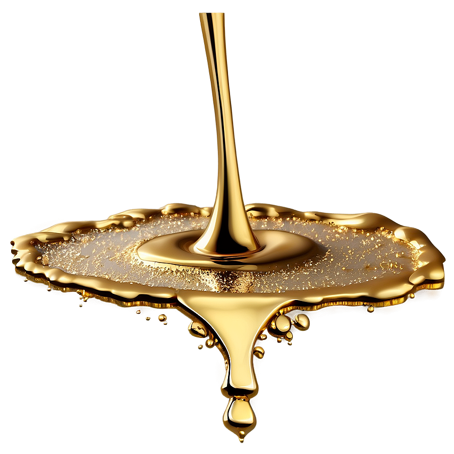 Gold Glitter Drip For Design Png Yxm