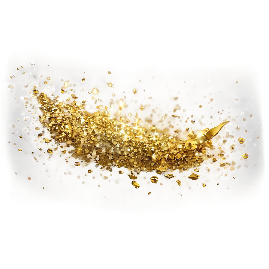 Gold Glitter Dust PNG 60 PNG with transparent background