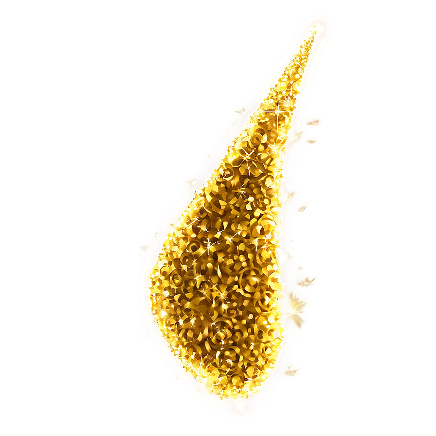 Gold Glitter Flare Png 05232024