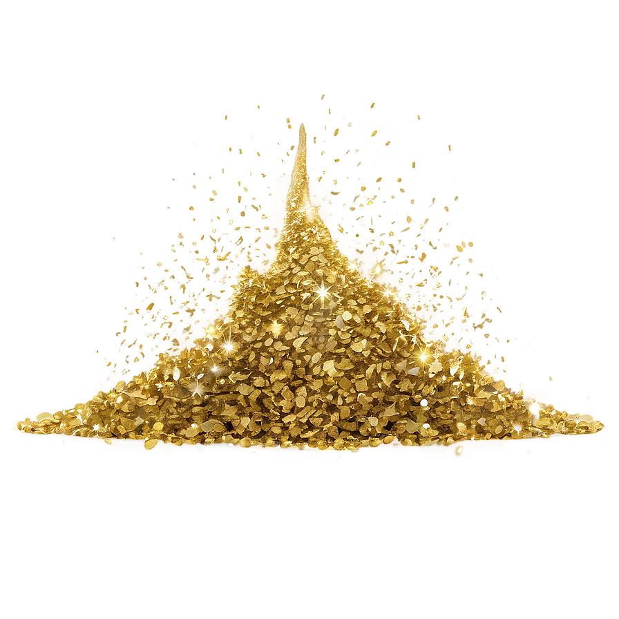 Gold Glitter Fog Png 19