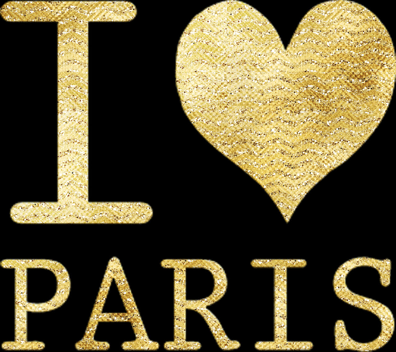 I Heart Paris, Gold Foil, I Love Paris, France, Design - Heart Paris, HD Png Download PNG with transparent background