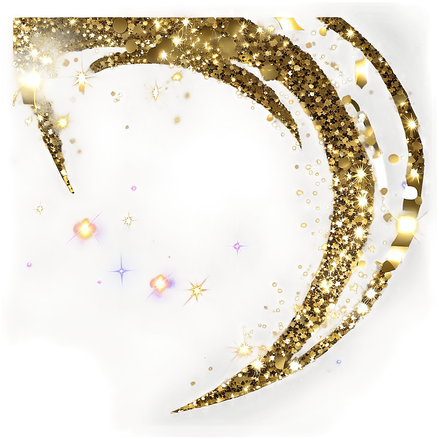 Gold Glitter Magic Png Drb2