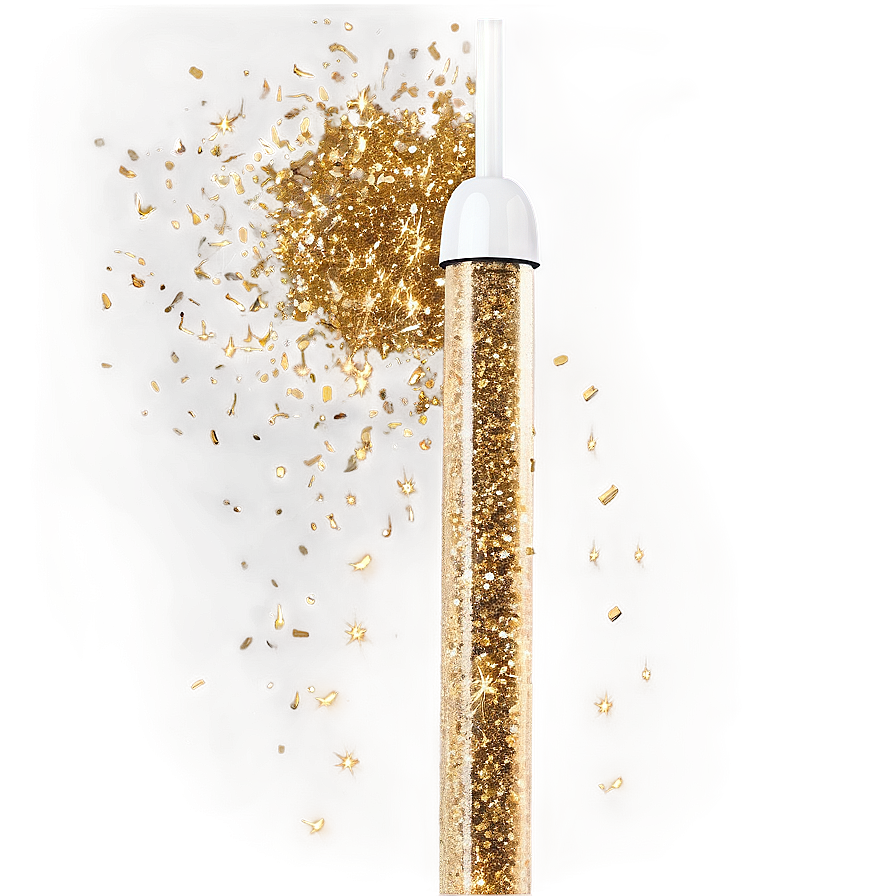 Gold Glitter Shower Png 05232024