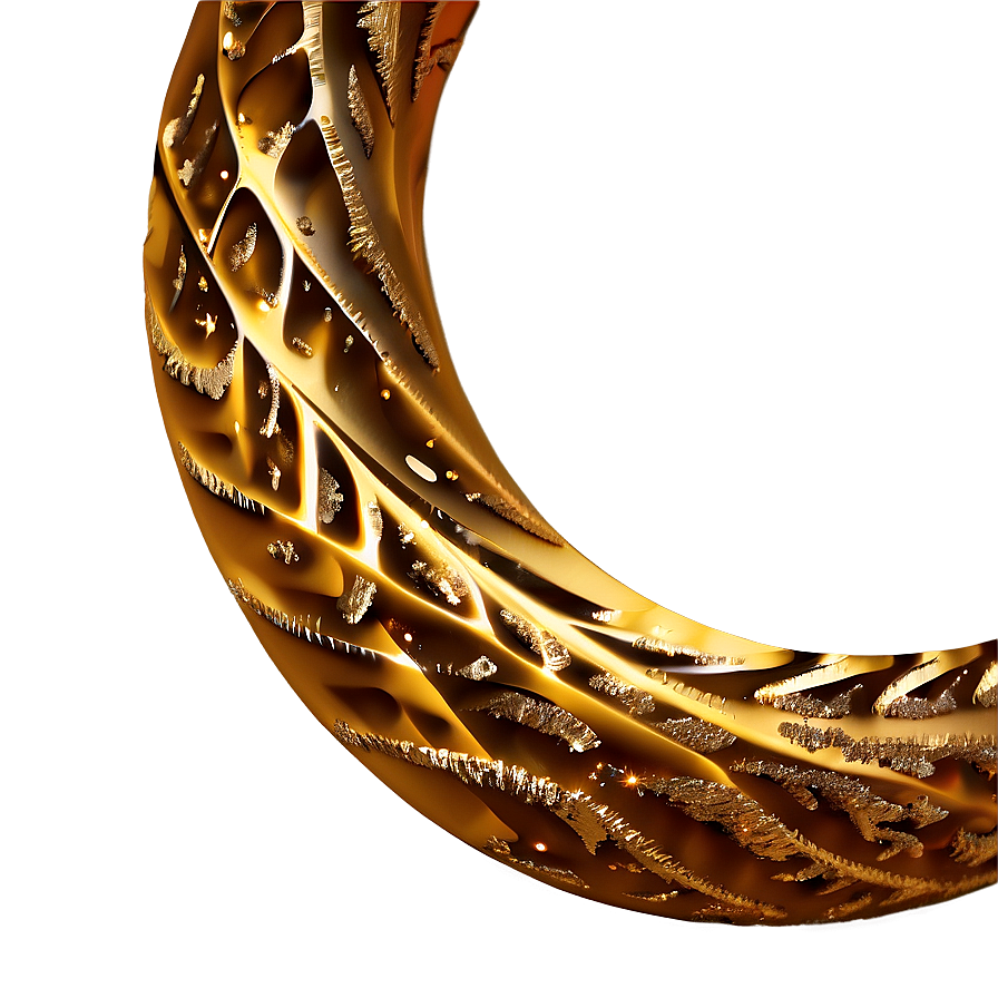 Gold Glitter Spiral Png 05232024