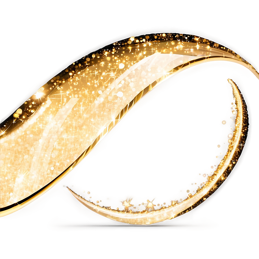 Gold Glitter Wave Png Ibp63