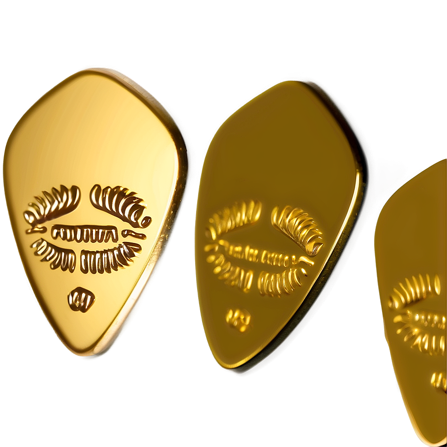 Gold Guitar Pick Png Jlg3