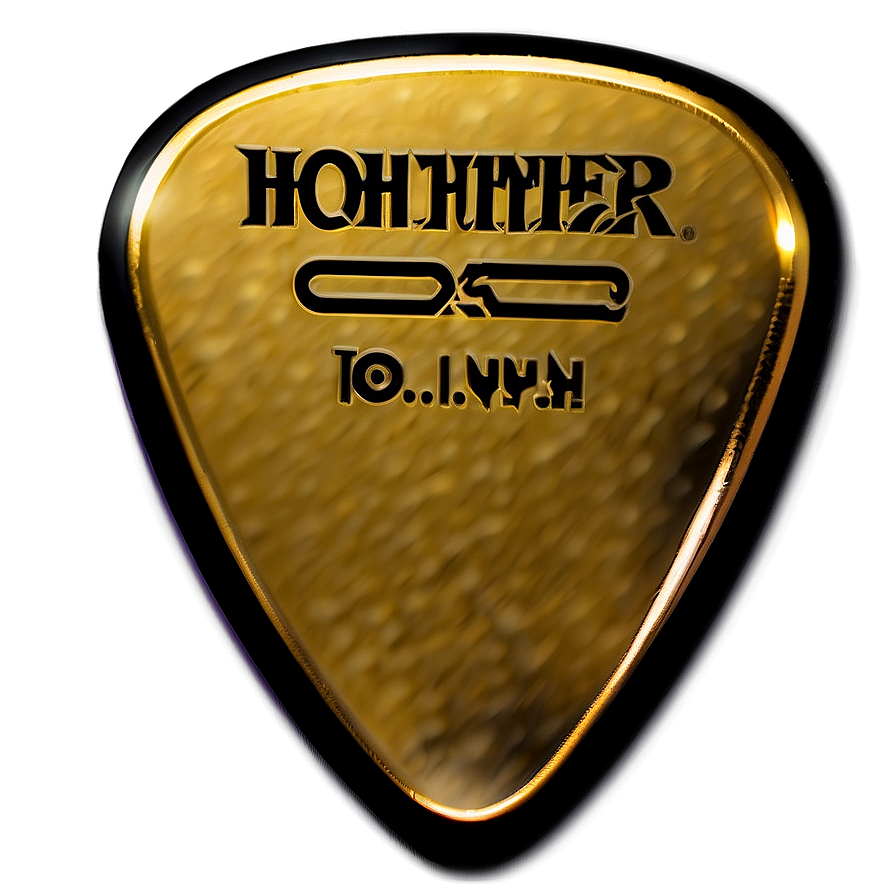 Gold Guitar Pick Png Xvn5