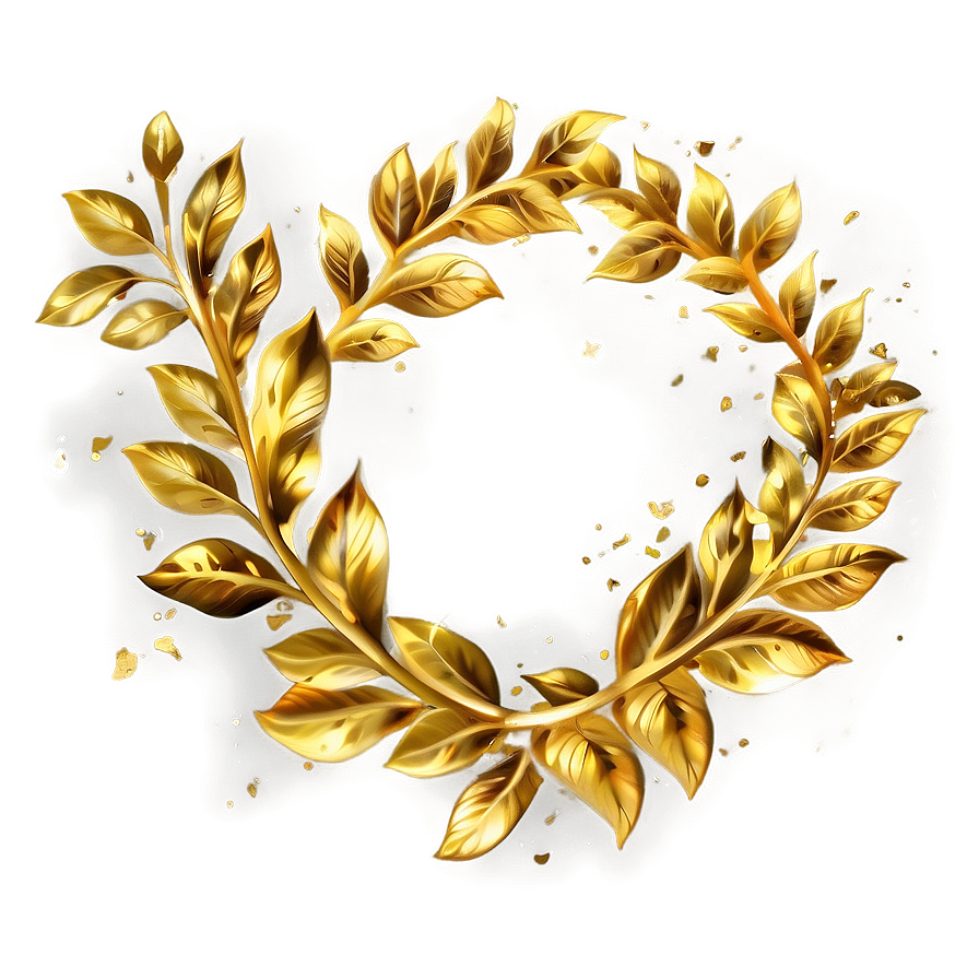 Gold Leaf Garland Png 06262024