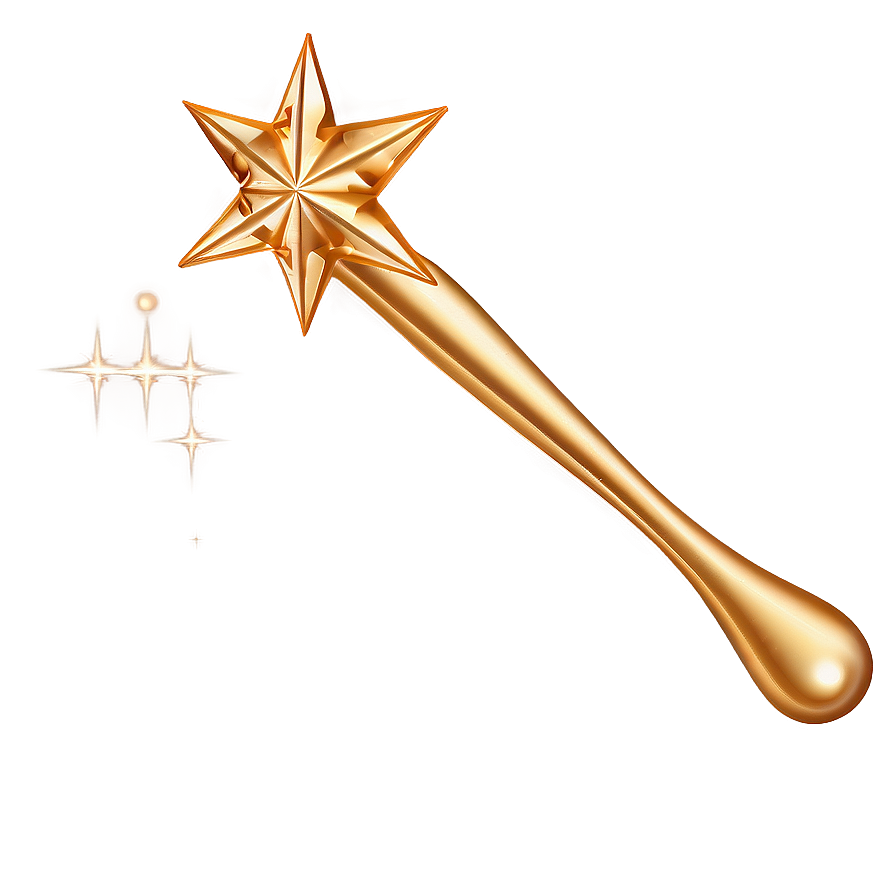 Gold Magic Wand Png Skh66