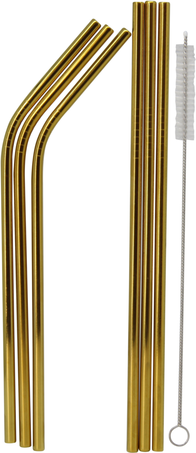 Gold Metal Straws, HD Png Download PNG image with a transparent background, free high-resolution download
