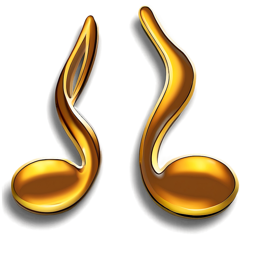 Gold Music Note Png Ufa40