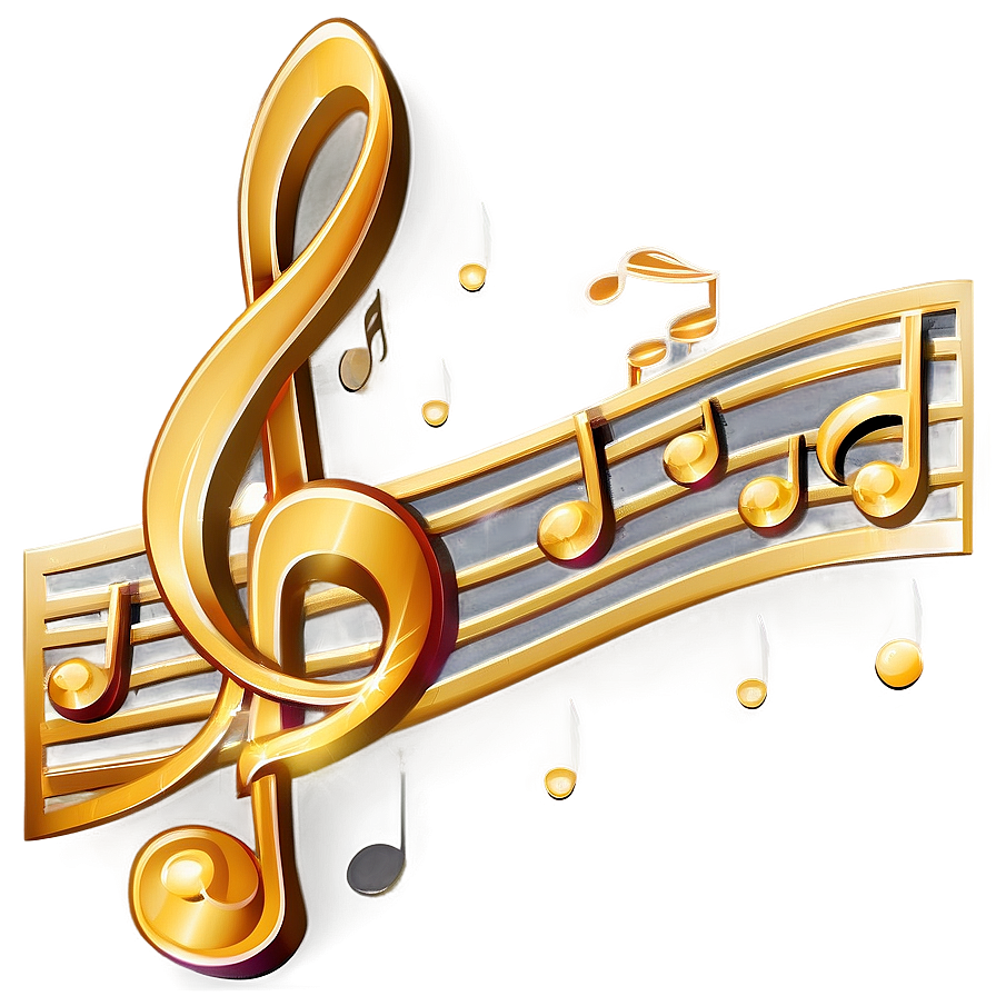 Gold Music Notes Png Pho20