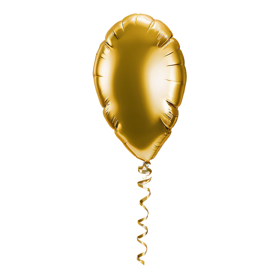 Gold Mylar Balloon Png Lhr10