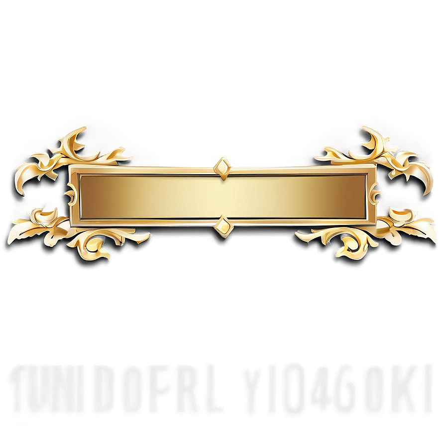 Gold Name Plate Png 06122024