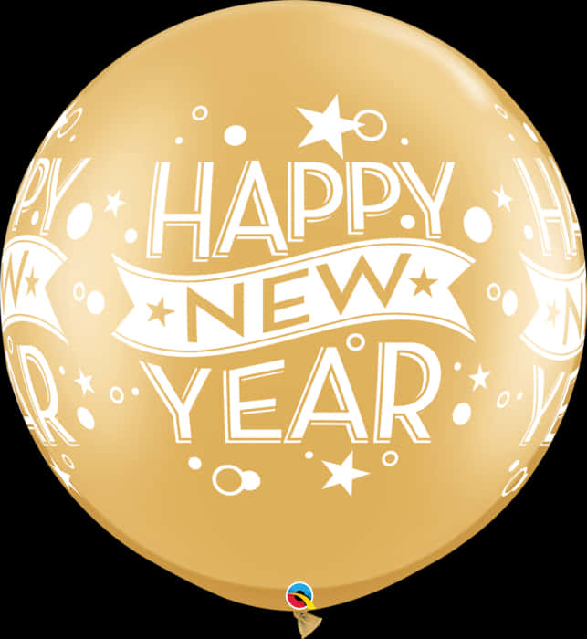 Gold Transparent Happy New Year Balloons, HD Png Download PNG image with a transparent background, free high-resolution download