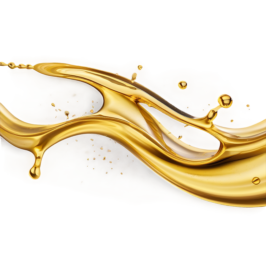 Gold Oil Splash Png 06282024