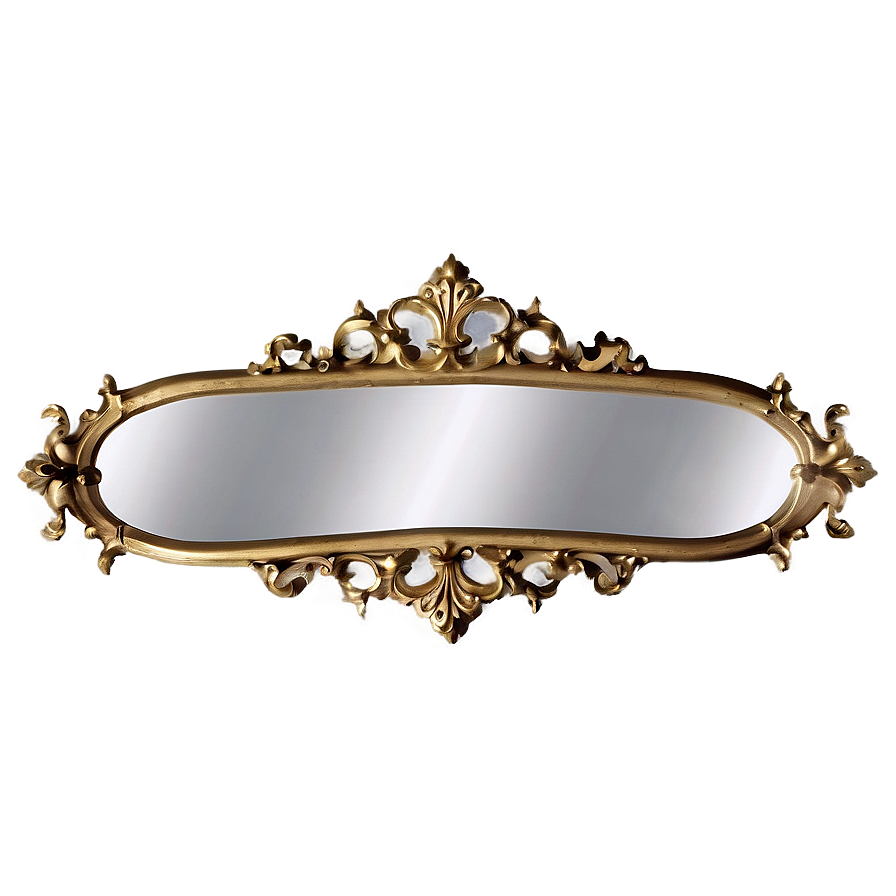 Gold Ornate Mirror Png Rgr38