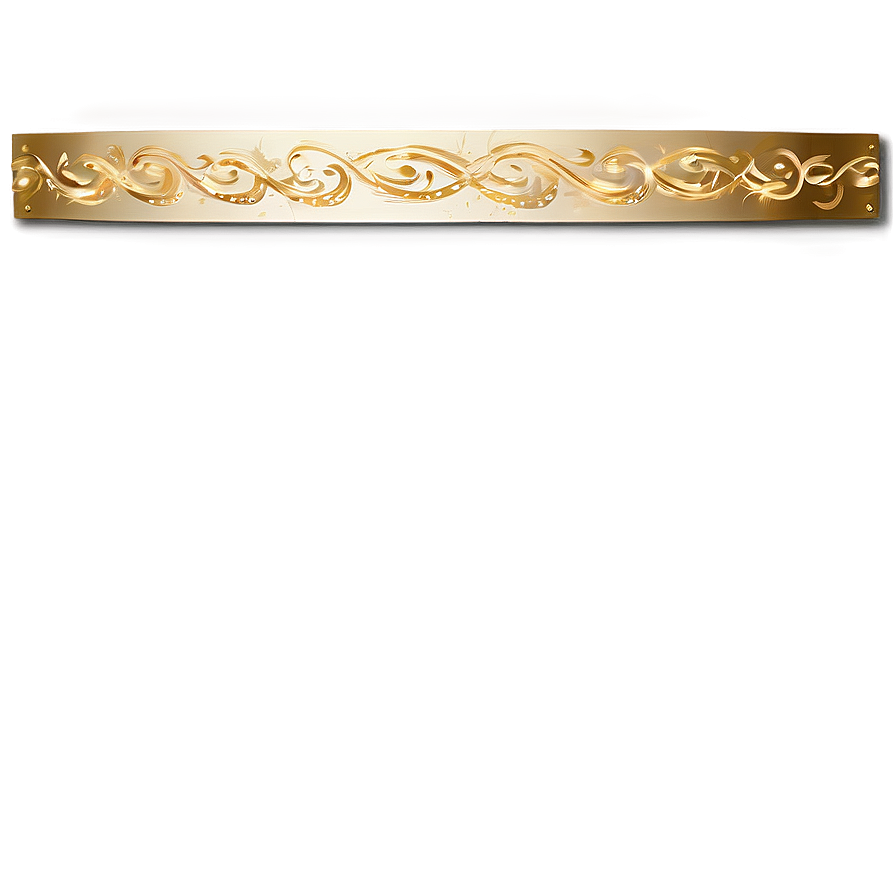 Gold Page Divider Png 06272024