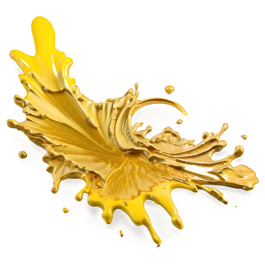 Gold Paint Splash Png 17