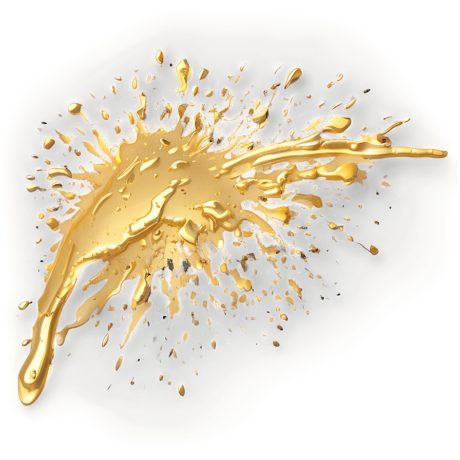 Gold Paint Splatter PNG 05042024 PNG with transparent background